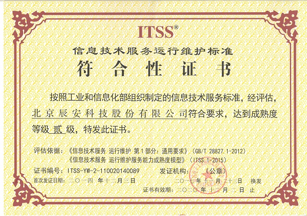 利来老牌国际官网app科技顺遂通过运维服务能力成熟度二级切合性评估换证 利来老牌国际官网app科技顺遂通过运维服务能力成熟度二级切合性评估换证